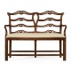 Chippendale Style Double Bench