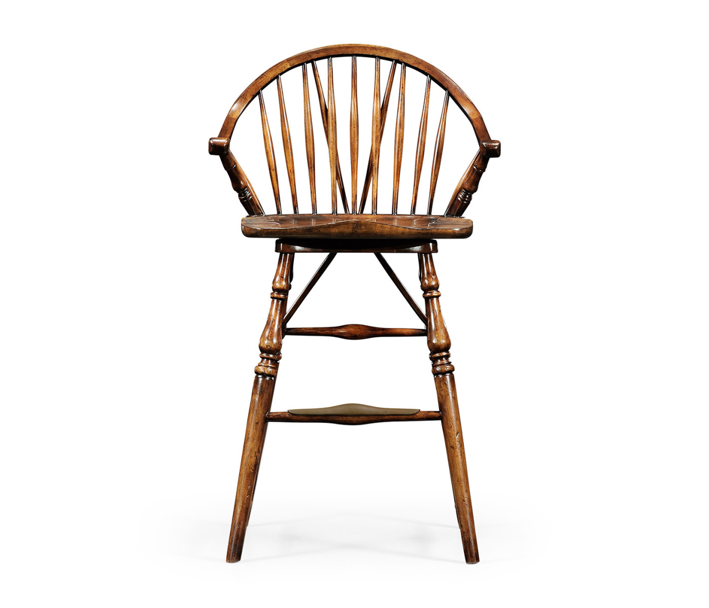Windsor Style Walnut Barstool