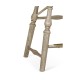 Windsor Style Grey Oak Arm Chair Counter Stool