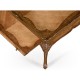 Rectangular satinwood coffee table with carved raised top