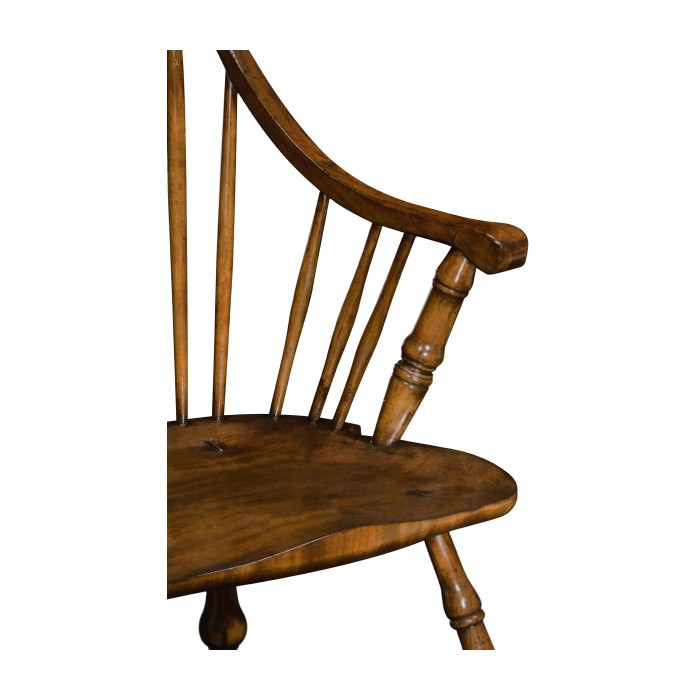 Tall Walnut Windsor Arm Chair