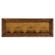 Distressed walnut 2-door cupboard (Square brass handles)