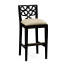 Serpentine Back Bar Stool Side Chair
