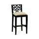 Serpentine Back Bar Stool Side Chair