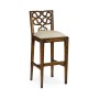 Serpentine Back Bar Stool Side Chair