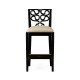 Serpentine Back Counter Stool Side Chair