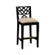Serpentine Back Counter Stool Side Chair