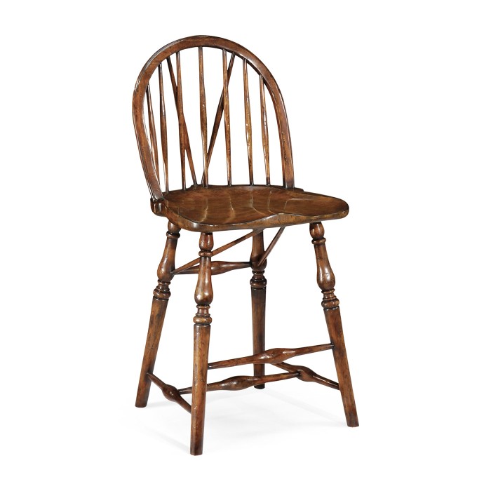 Windsor style counter stool (Side)