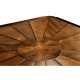 Square rustic walnut coffee table