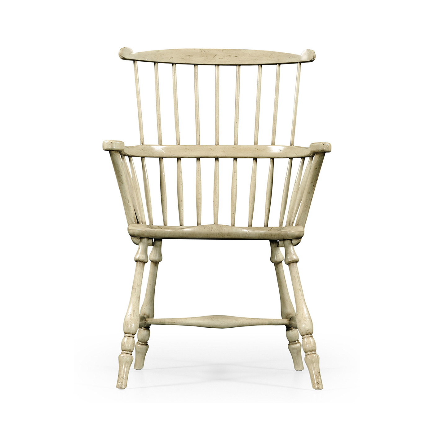 Grey Painted Windsor Chair (Arm)