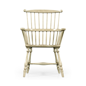 Grey Painted Windsor Chair (Arm)