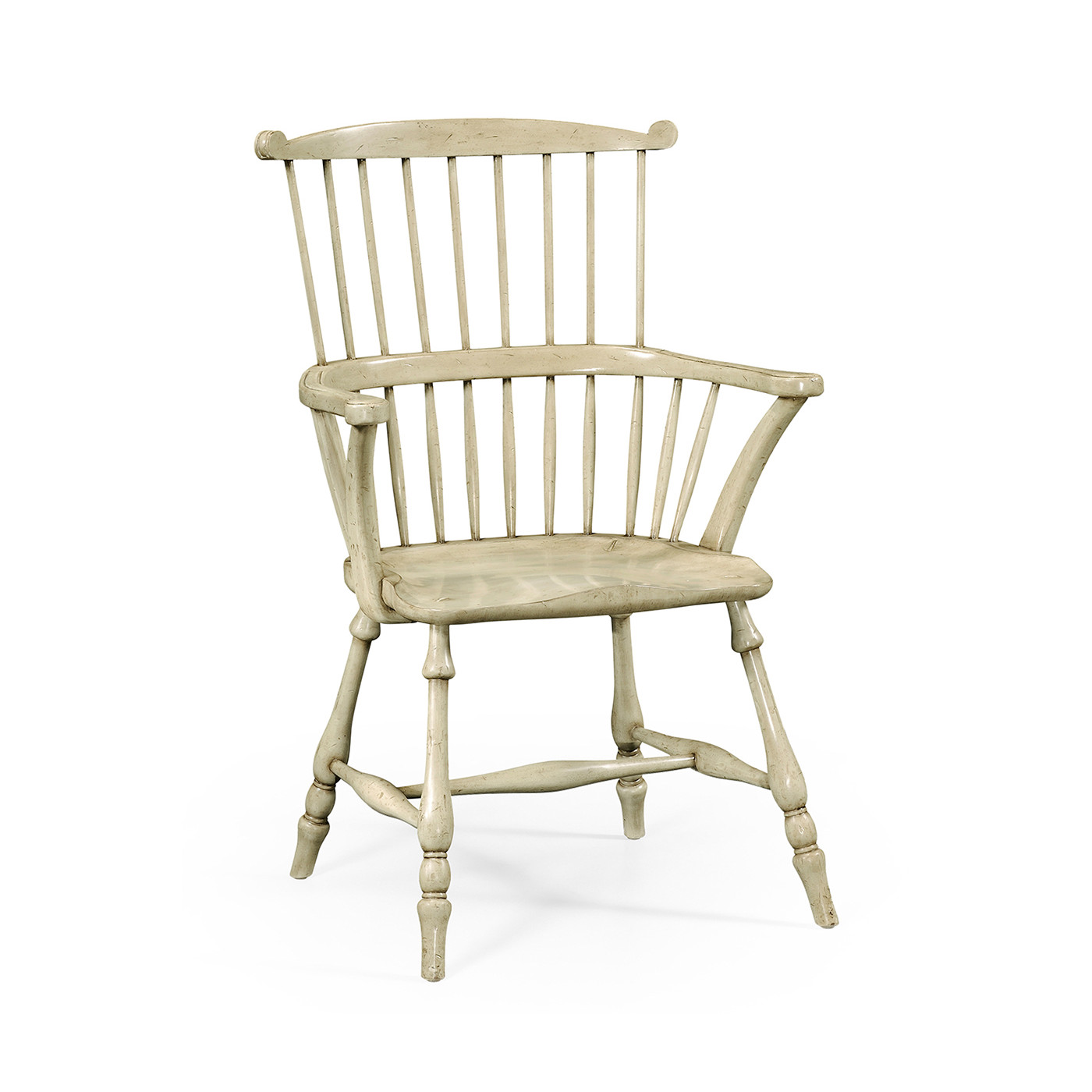 Grey Painted Windsor Chair (Arm)