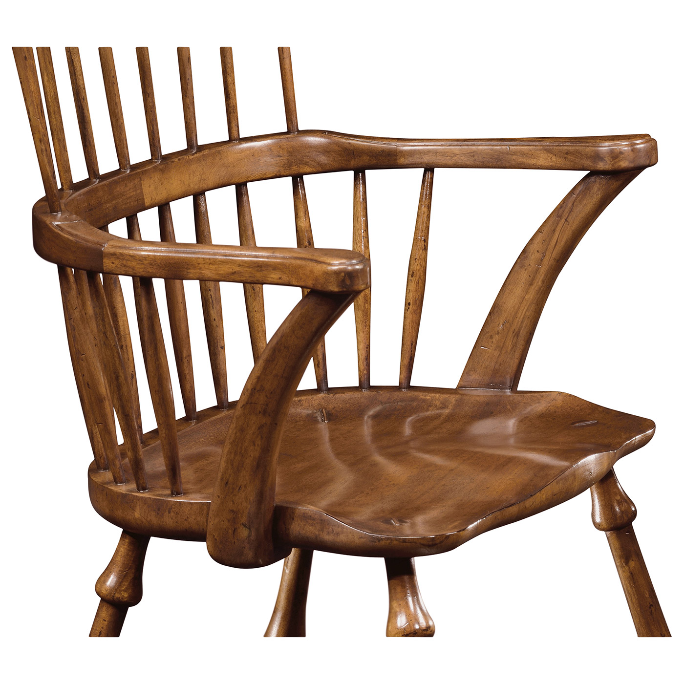 Windsor Walnut Arm Chair