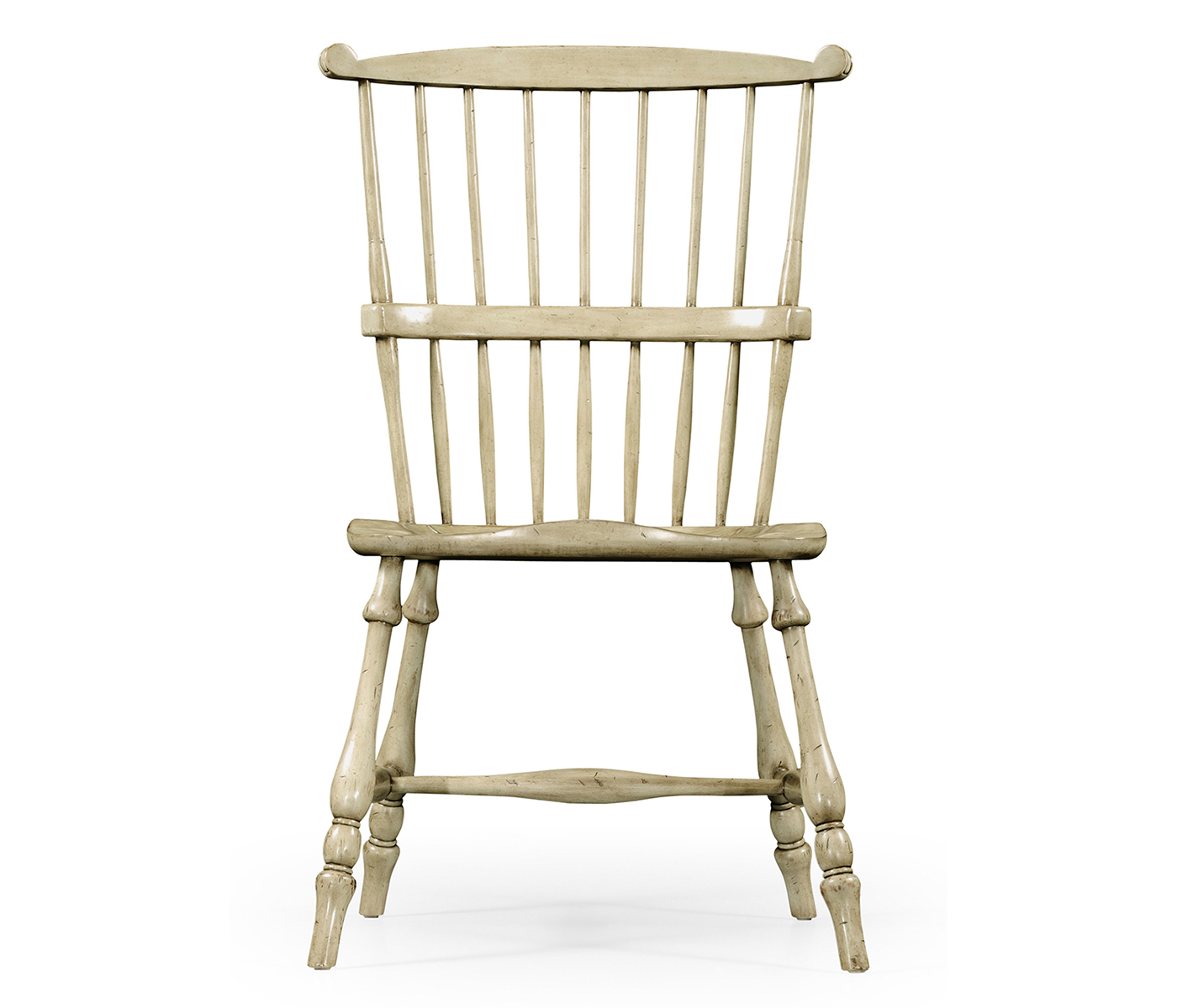Grey painted windsor chair (Side)