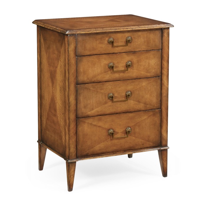 Satinwood Bedside Chest of Drawers