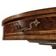 Mahogany Drum Table (Green Leather)