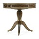 Bleached Mahogany Drum Table