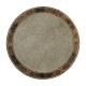 Bleached Mahogany Drum Table