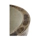 Bleached Mahogany Drum Table