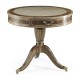 Bleached Mahogany Drum Table