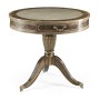 Bleached Mahogany Drum Table