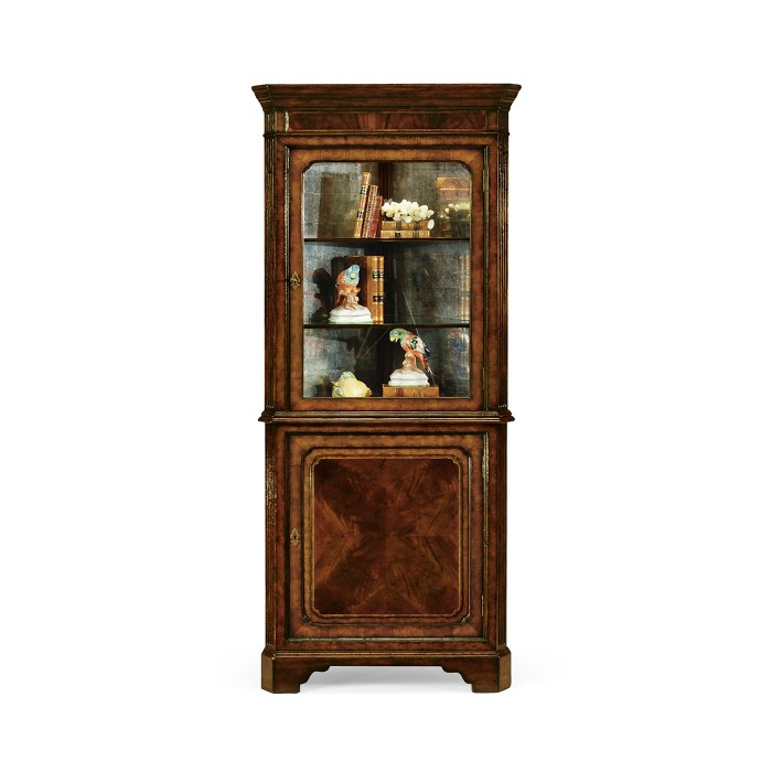 Mahogany Glazed Corner Cabinet