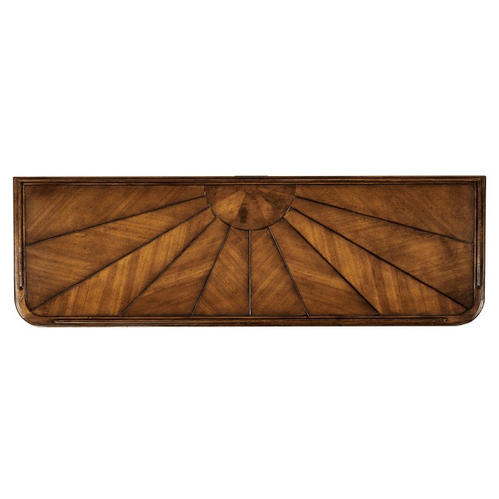 Rustic walnut console