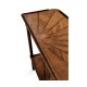 Rustic walnut console