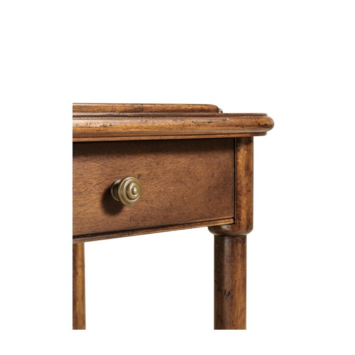 Rustic walnut console