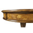 Fish scale parquetry drum table
