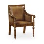 Regency Style Walnut Bergère Arm Chair