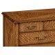 Satinwood large chest of drawers