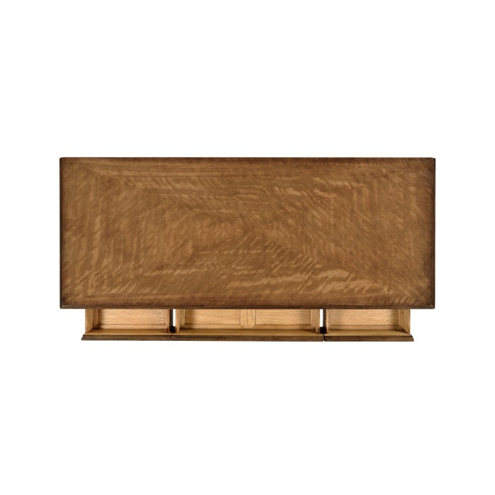 Satinwood large chest of drawers