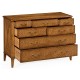 Satinwood large chest of drawers