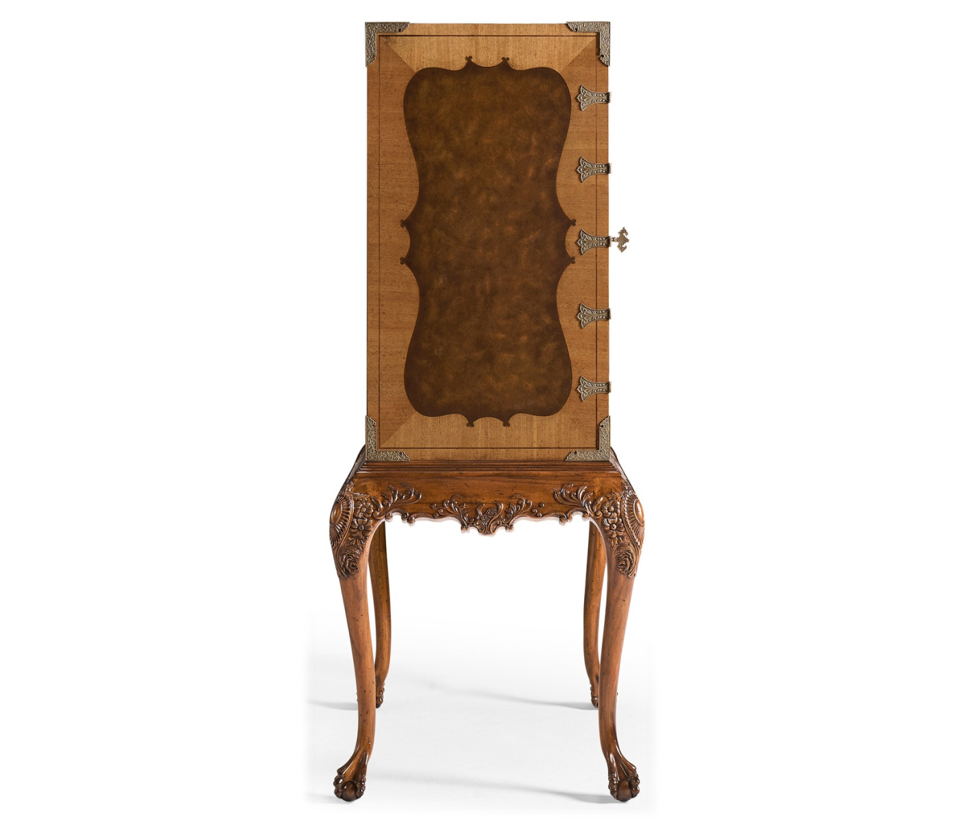 Queen Anne Walnut & Satinwood Drinks Cabinet