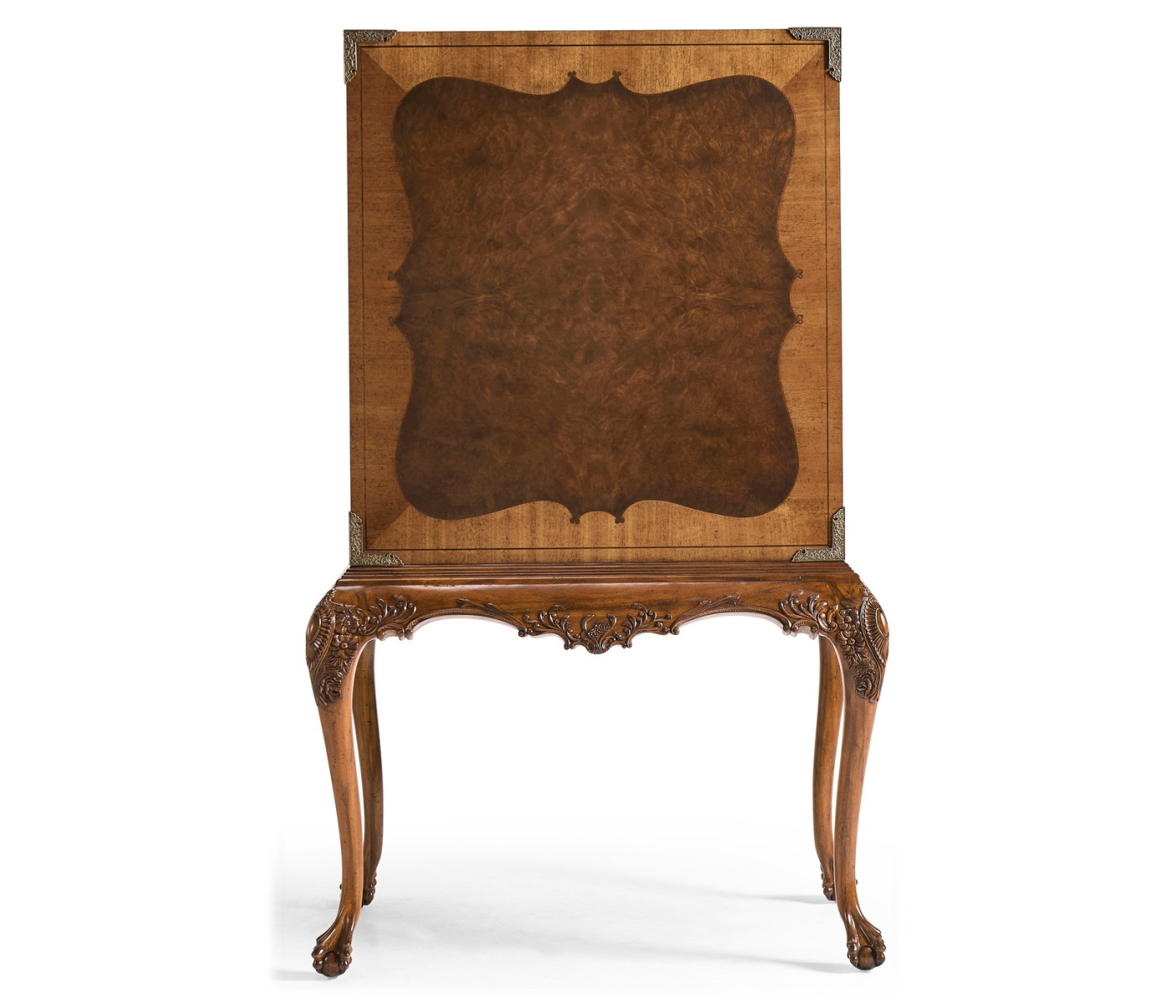 Queen Anne Walnut & Satinwood Drinks Cabinet