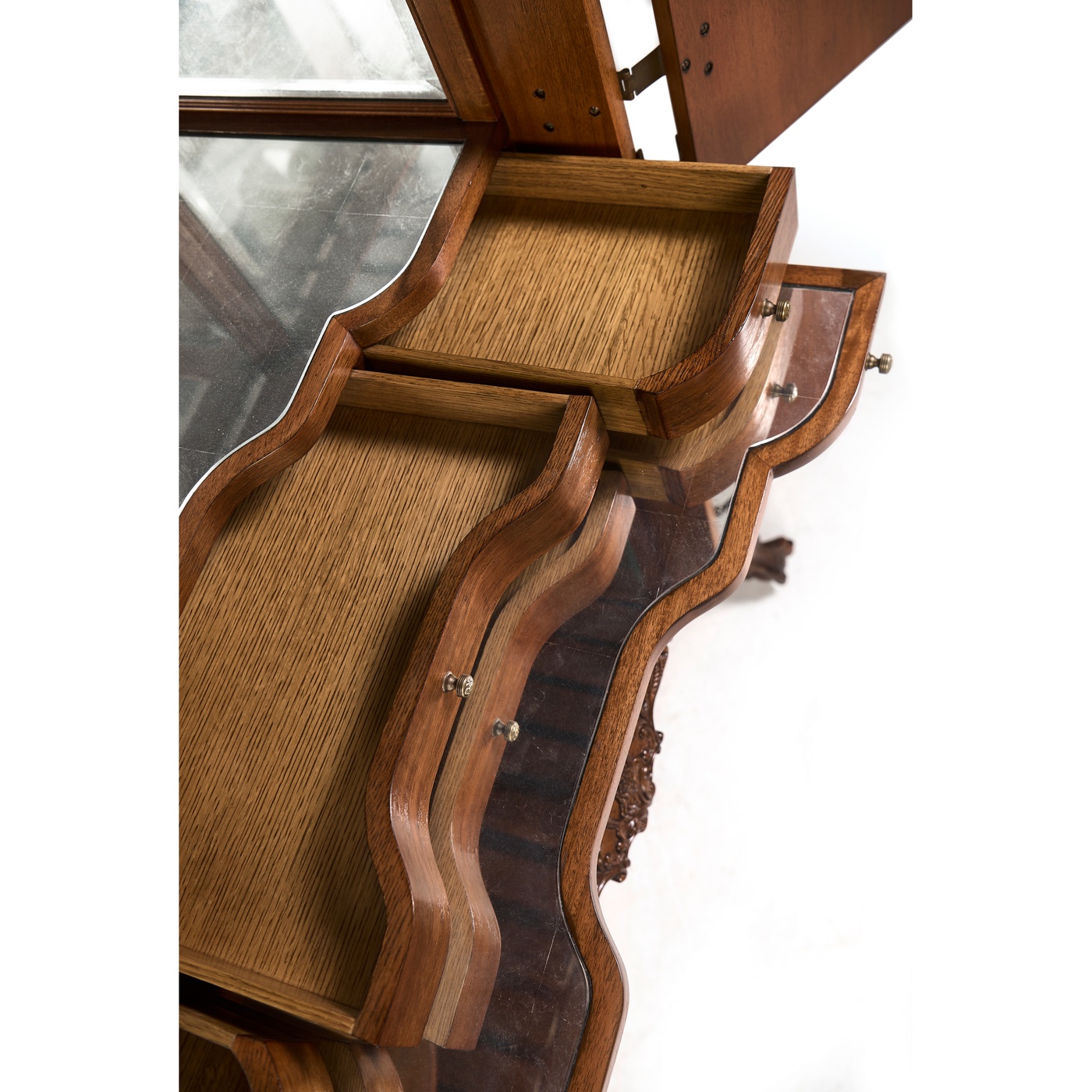 Queen Anne Walnut & Satinwood Drinks Cabinet