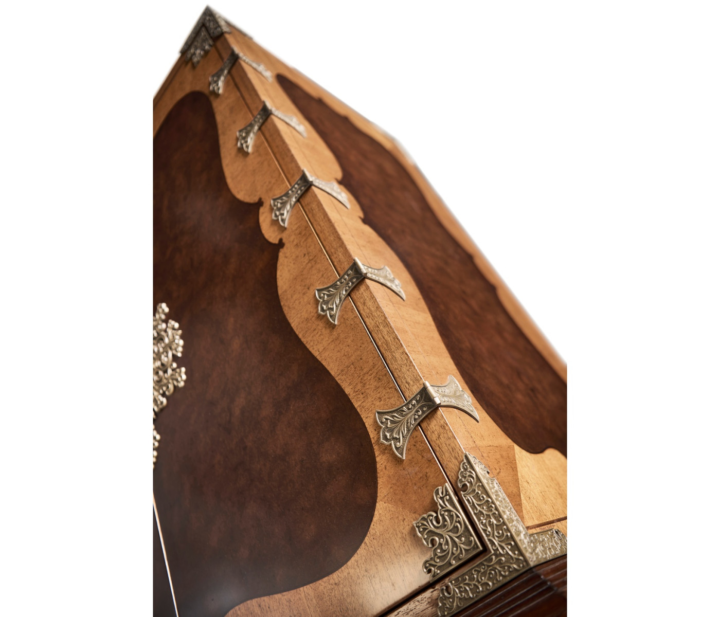 Queen Anne Walnut & Satinwood Drinks Cabinet