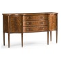 Windsor Crotch Walnut Breakfront Sideboard