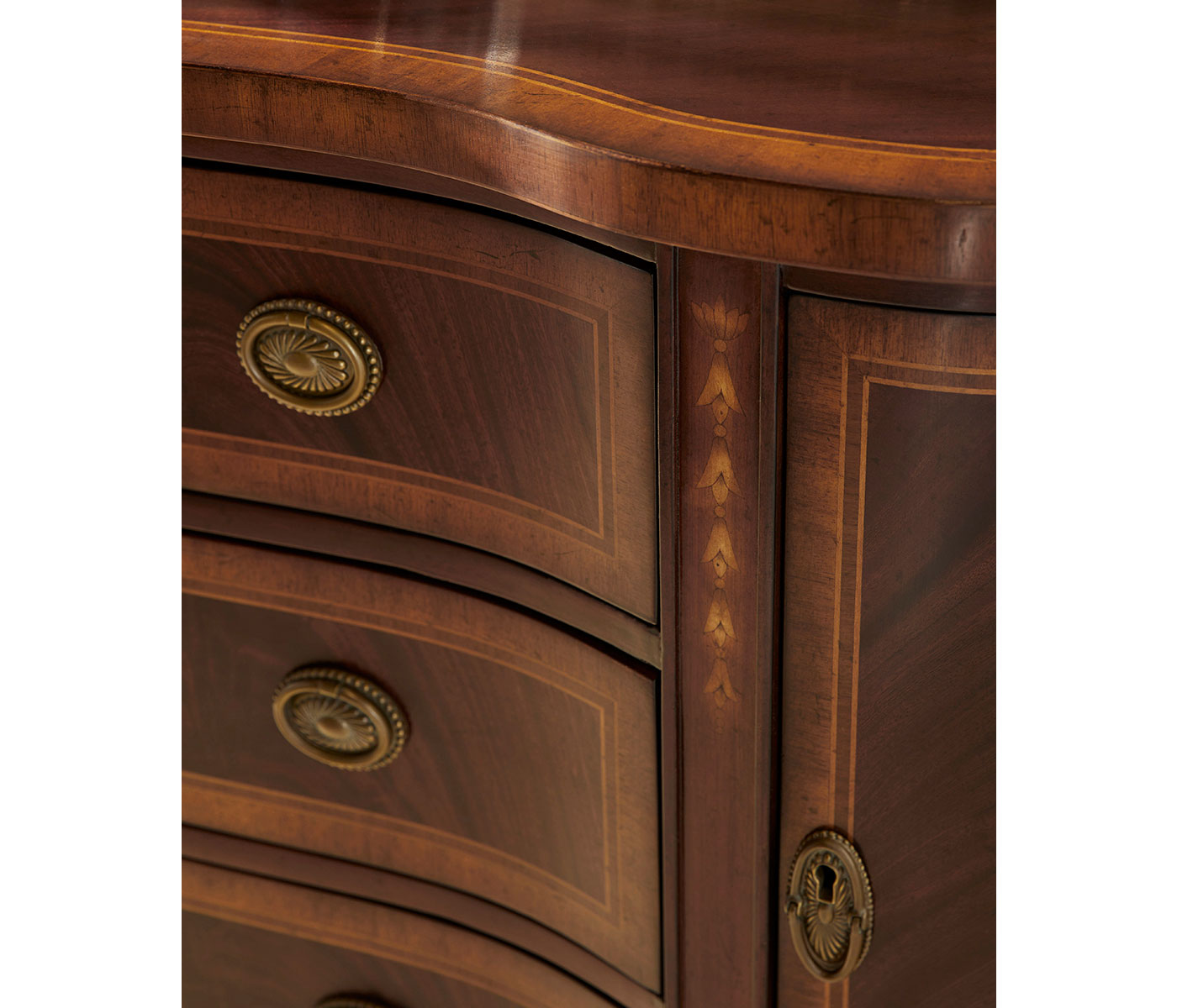 Windsor Crotch Walnut Breakfront Sideboard