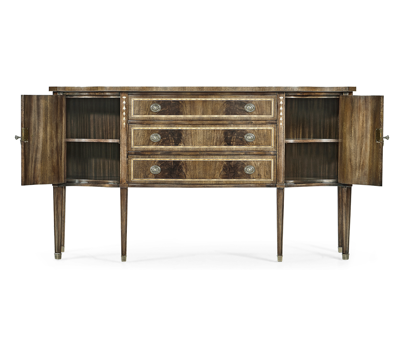 Buckingham Bleached Mahogany Breakfront Sideboard