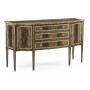 Buckingham Bleached Mahogany Breakfront Sideboard