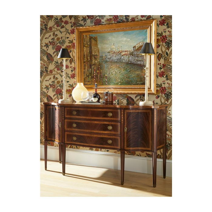 Buckingham Bleached Mahogany Breakfront Sideboard