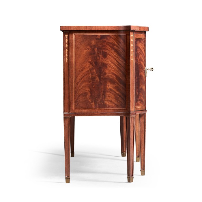 Windsor Crotch Walnut Breakfront Sideboard