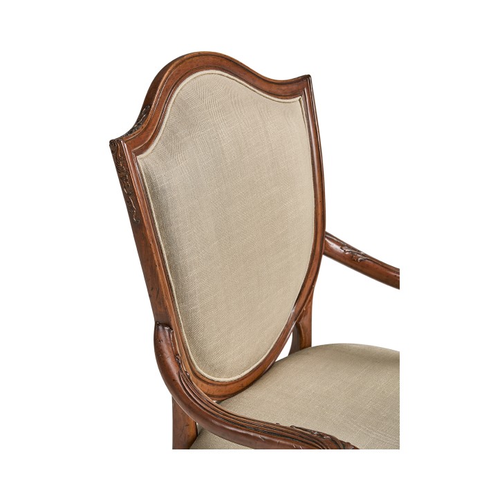 Shield Back Mahogany Arm Chair