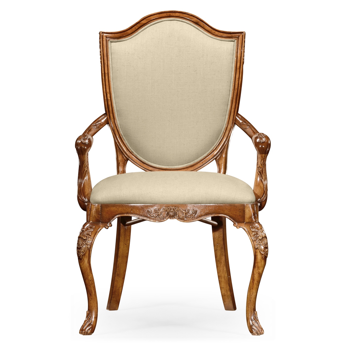 Shield Back Satinwood Arm Chair
