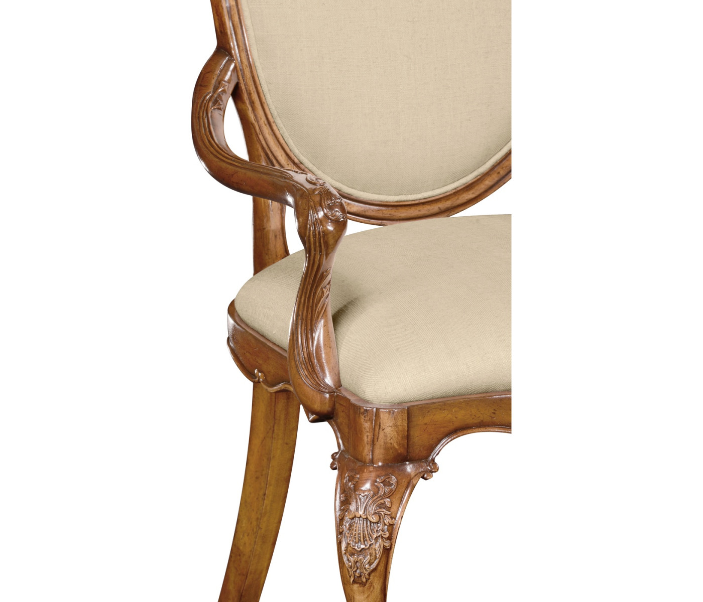 Shield Back Satinwood Arm Chair