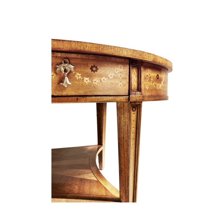 Sheraton Satinwood Oval Coffee Table
