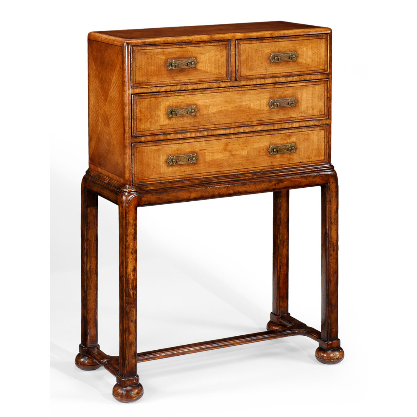 Satinwood chest on stand