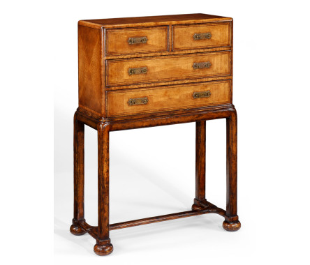 Satinwood chest on stand